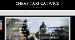 Desktop Screenshot of cheaptaxigatwick.com