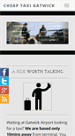 Mobile Screenshot of cheaptaxigatwick.com